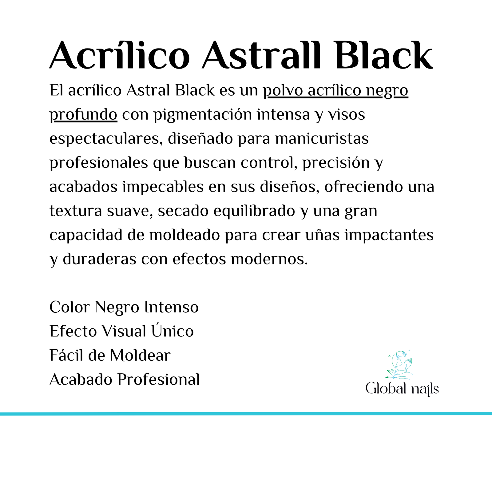 POLVO ACRÍLICO ASTRALL BLACK X15G - Imagen 2
